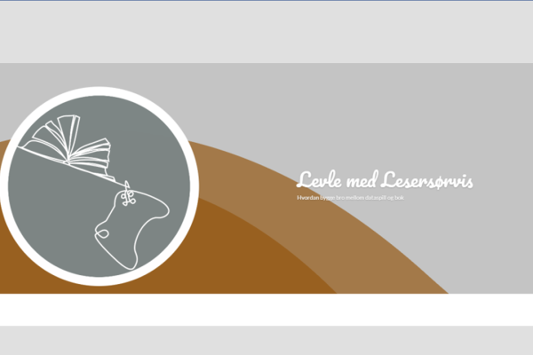 Plakat med teksten levle med lesersørvis