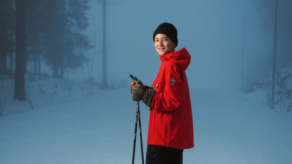 Kampanjebilde ung gutt på ski