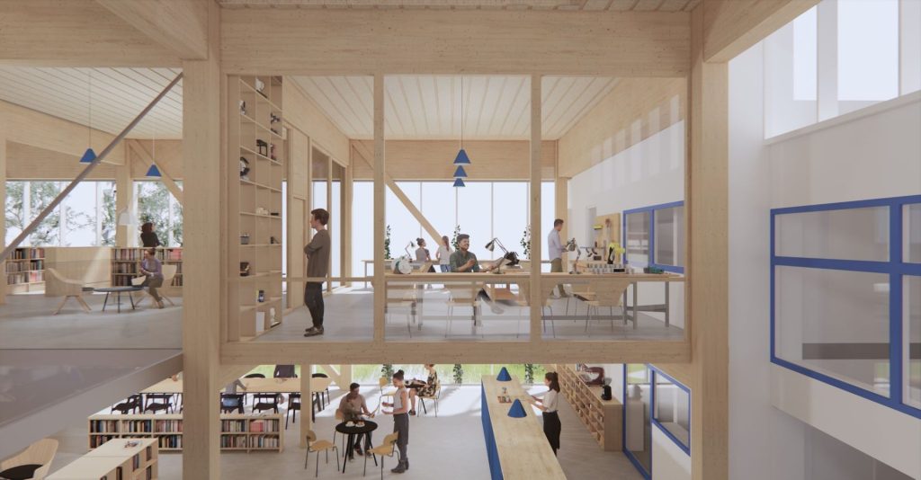 Illustrasjonsbilde fra Skaperverkstedet i nye Sarpsborg bibliotek.