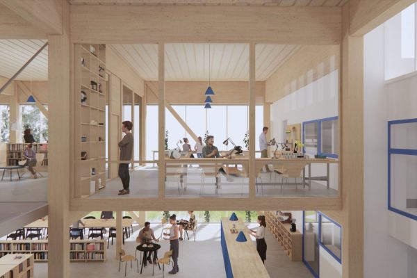 Illustrasjonsbilde fra Skaperverkstedet i nye Sarpsborg bibliotek.
