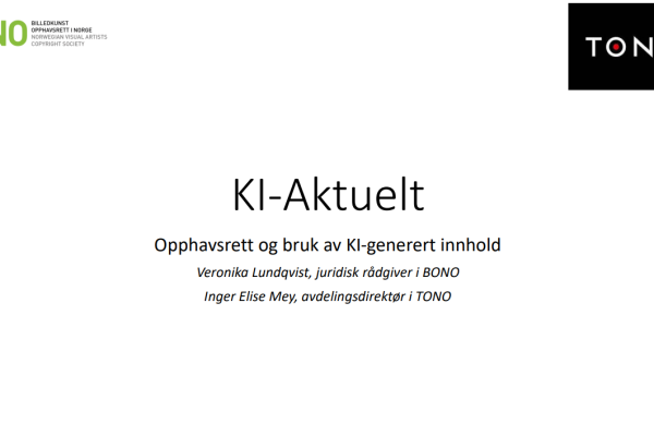 Opphavsrett og bruk av KI-generert innhold