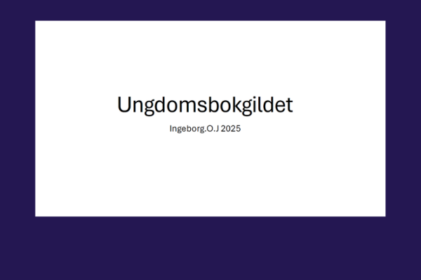 Ungdomsbokgildet 2025: Ingeborg